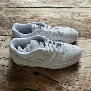 New Balance 550 Unisex Sneakers Running White/White Women 8.5 Men 7 New In Box